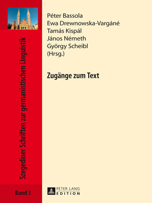 cover image of Zugänge zum Text